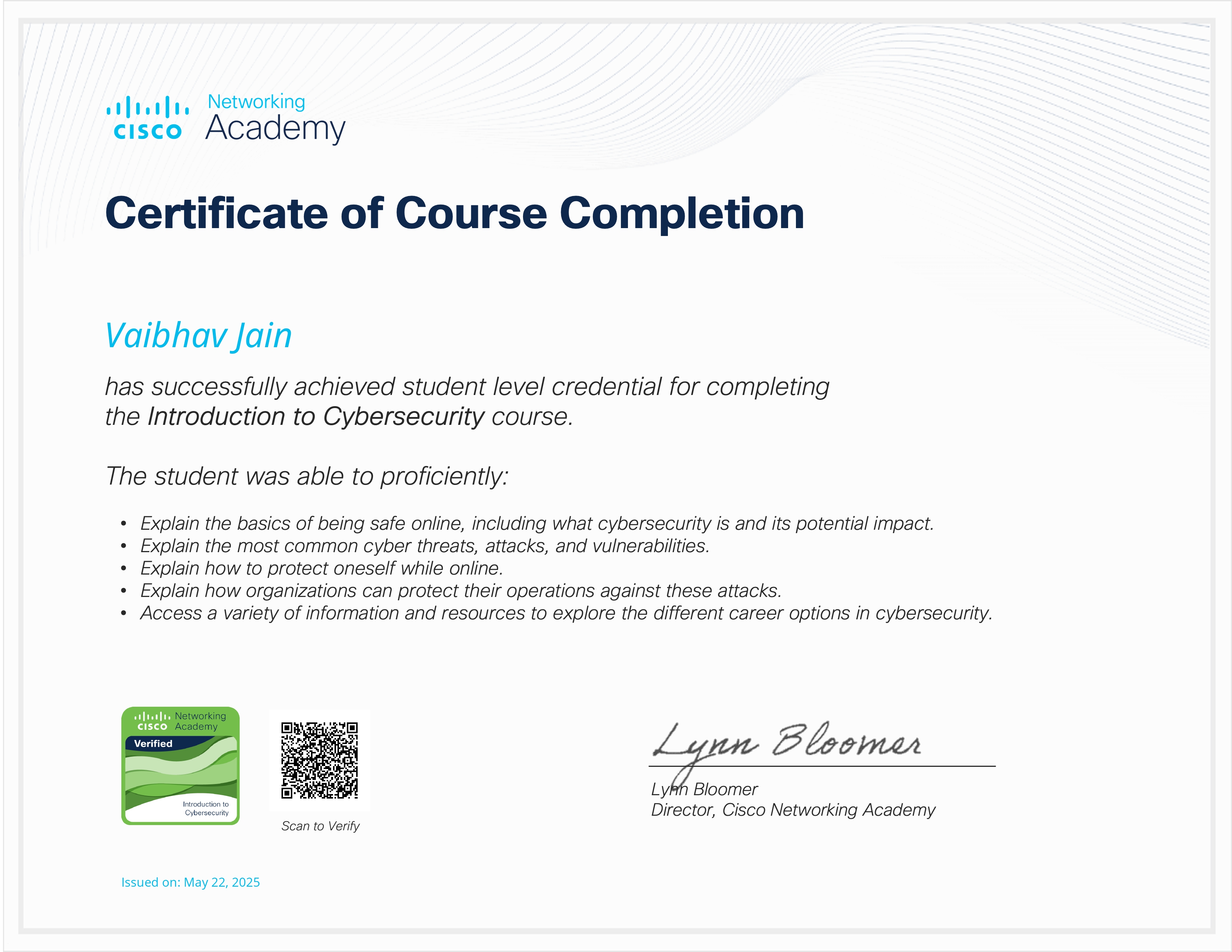 Introduction to Cybersecurity